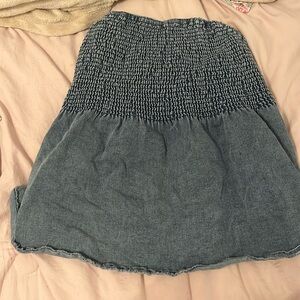 Denim puffy shirt (XXL)